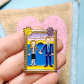 Jim and Pam Painting Enamel Pin