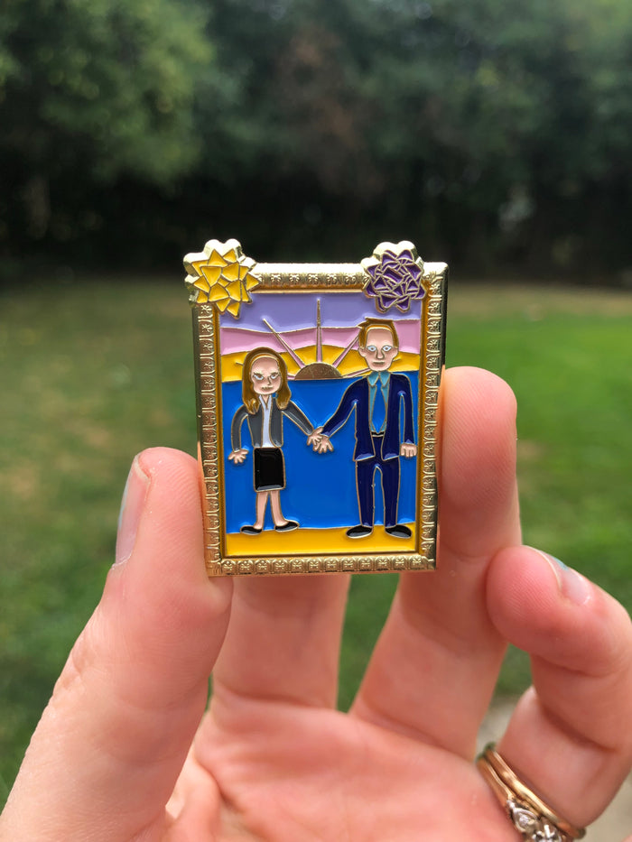 Jim and Pam Painting Enamel Pin