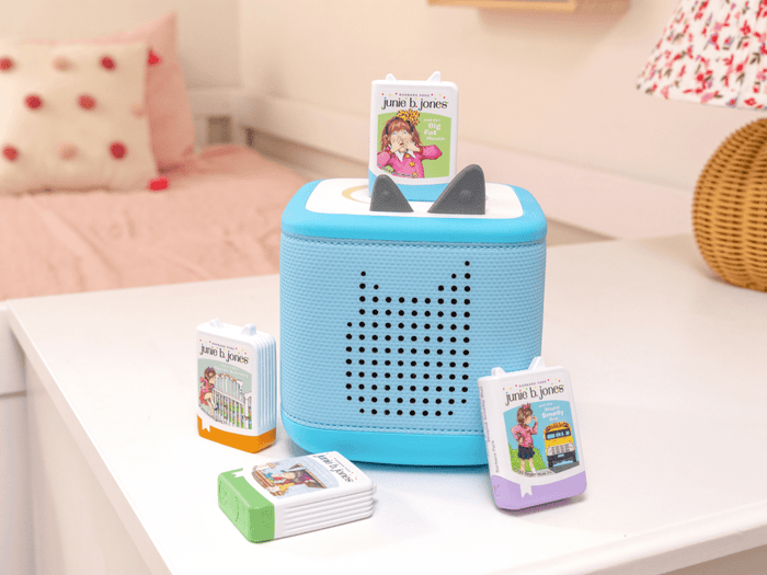 Lifestyle Image Of A Toniebox 2 And Junie B Jones