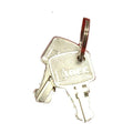 Replacement metal keys on a key ring for industrial battery box or equipment locks