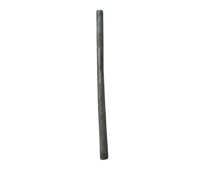 Solid lead bar for industrial and power equipment applications on white background