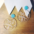 Let it Snow Snow Globe Christmas Dangle Earrings