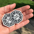 LOST Dharma Initiative We have to go back Hoop Earrings