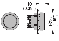 Lovato LPCQ103 Green Pushbutton
