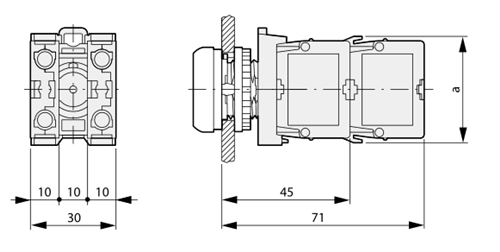 Eaton M22-KC10 contact block
