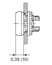Eaton M22S-D-W White pushbutton