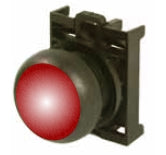 Eaton M22S-DRL-R Red Maintained Illuminated pushbutton