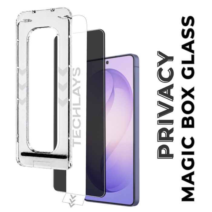 Magic Glass Box  With Privacy and Auto-Align Installation for Samsung Galaxy S21 FE