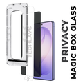 Magic Glass Box  With Privacy and Auto-Align Installation for Samsung Galaxy S24