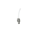 Male input coupling with attached clear tube for stealth watering system
