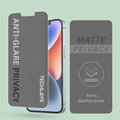 Matte Privacy Tempered Glass Screen Protector For Iphone 13