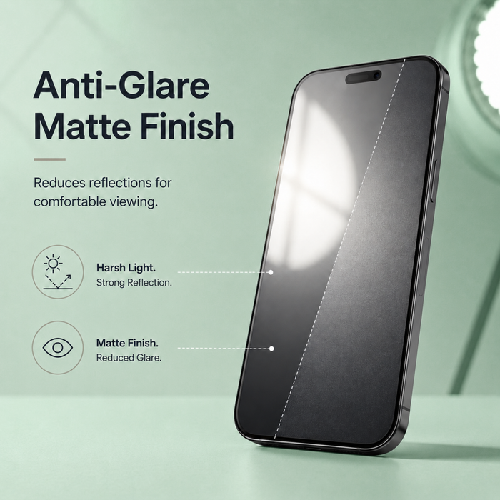 Matte Privacy Tempered Glass Screen Protector For Iphone 13