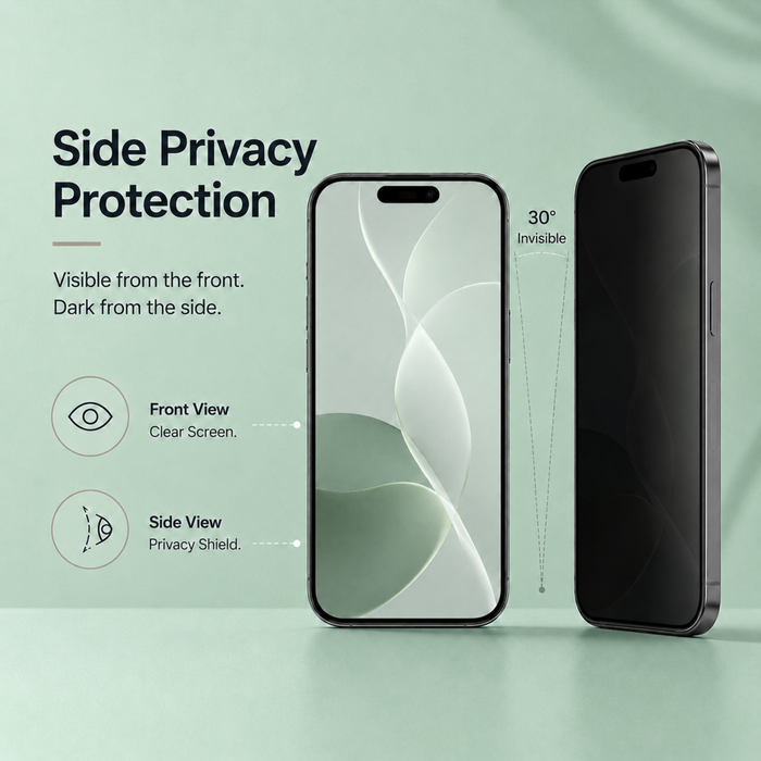 Matte Privacy Tempered Glass Screen Protector For Iphone 18 Pro  Max