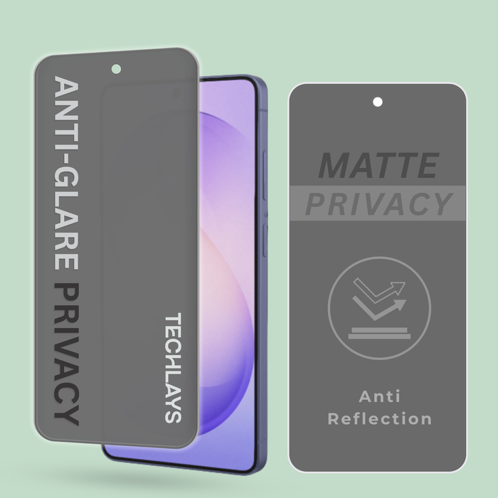 Matte Privacy Tempered Glass Screen Protector For Samsung S25 Plus