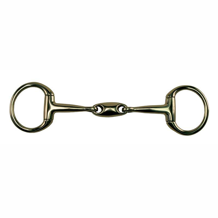 Metalab Cyprium Double Jointed Bradoon With Oval Link Eggbutt Snaffle – 13mm