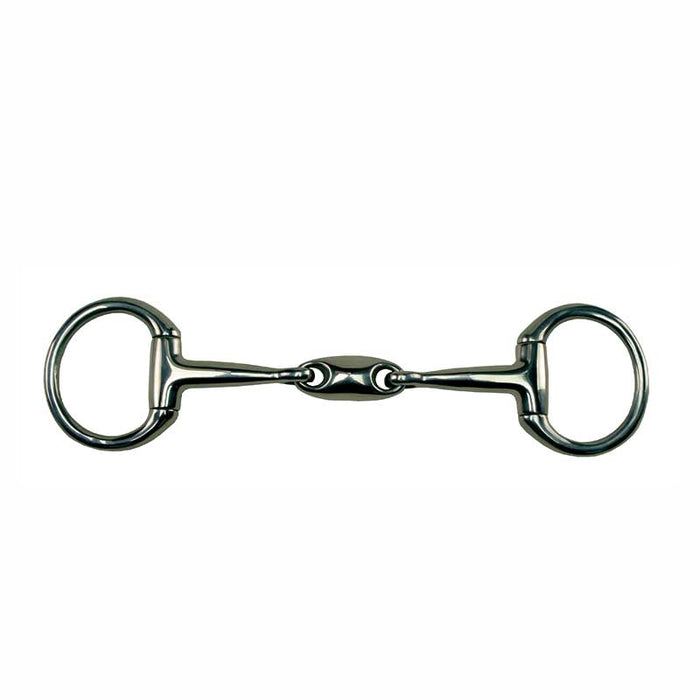 Metalab Double Jointed Bradoon Oval Link Eggbutt Snaffle