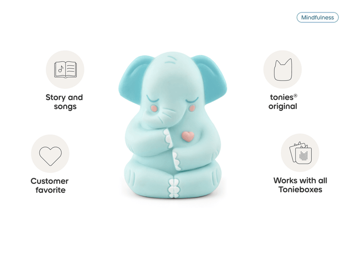 Mindfulness- Affirmations with Greta the Elephant Tonie audio figurine, inspiring audio journeys and imaginative play