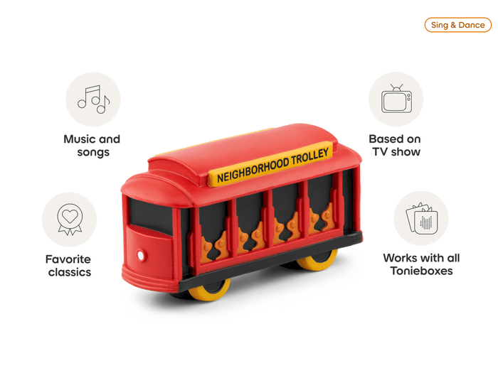 Mister Rogers Neighborhood Tonie audio figurine from the sing & dance category, inspiring audio journeys and imaginative play