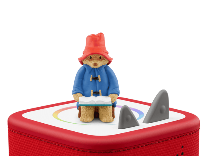 More About Paddington on a red Toniebox 2 ready to play audio stories and songs