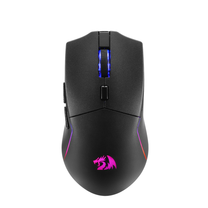 Redragon M730 PRO Wireless RGB Gaming Mouse, 3-Mode Lightweight Optical Mouse with 5 Programmable Buttons, 10000 DPI, Software Supports DIY Keybinds for PC Computer Windows Mac Laptop, Black | show