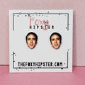Nicholas Cage Stud Earrings