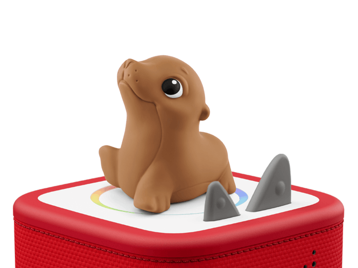 My First Tonies - Ocean Set Seal on a red Toniebox 2 rated for ages 1+