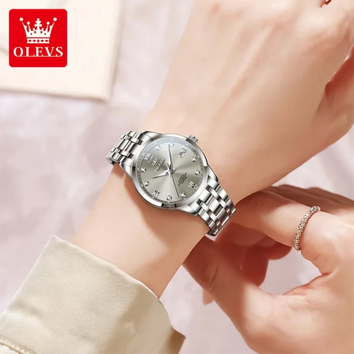 OLEVS 9946 Mechanical Watch Women Automatic Movement Watch Casual Watches