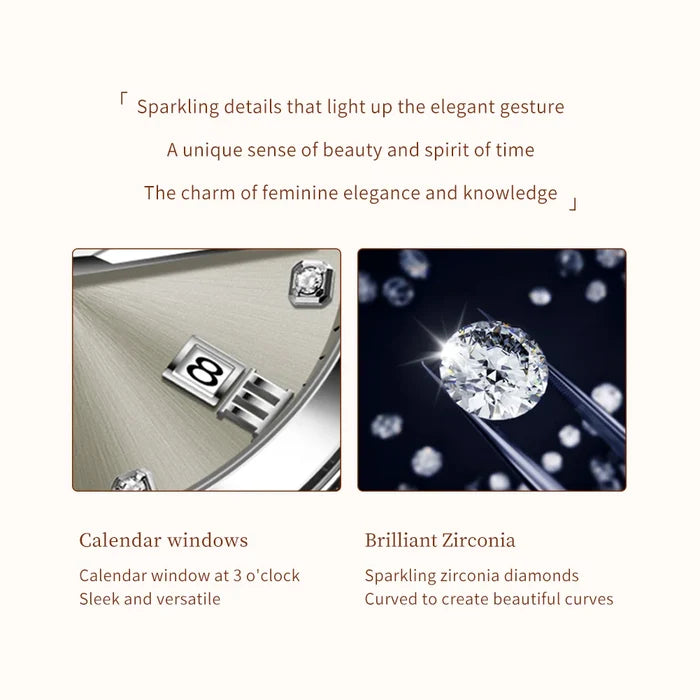 OLEVS 9946 Mechanical Watch Women Automatic Movement Watch Casual Watches