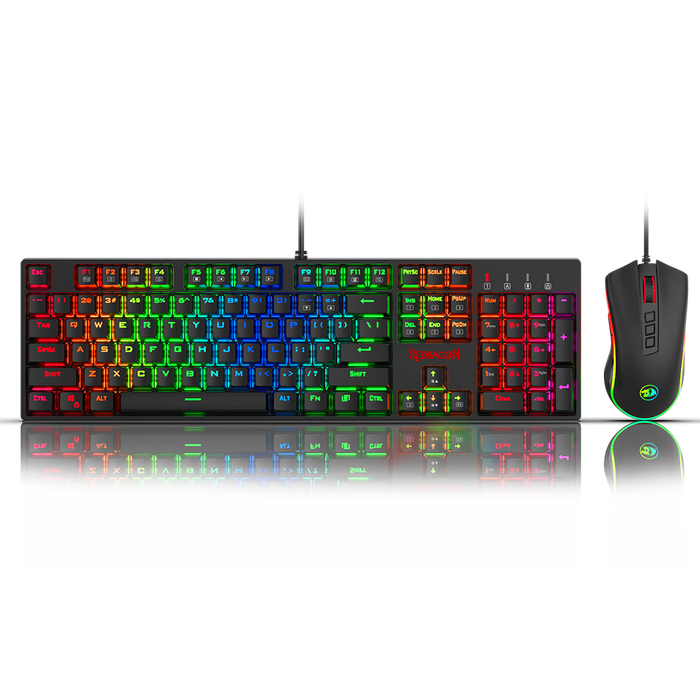 Redragon K582-BA Wired Mechanical Gaming Keyboard & M711 Cobra Gaming Mouse Combo