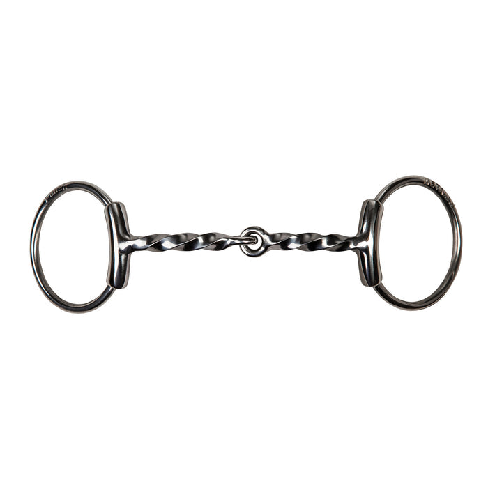 Partrade Cowboy Tack Bernard Fonck O-Ring Slow Twisted Snaffle Bit