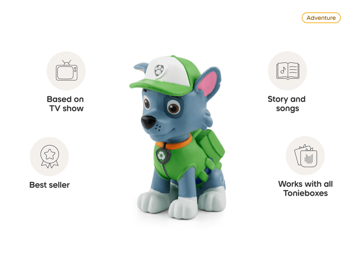 Rocky Tonie audio figurine, inspiring audio journeys and imaginative play