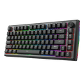 Redragon K687 Wired CNC Gasket Gaming Keyboard, 81 Keys Mechanical Keyboard w/Premium CNC Aluminum Board, Easy-Control Knob, 5-Layer Noise Dampening, Custom Linear Switch