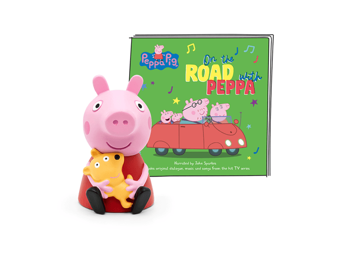 Peppa Pig: On the Road with Peppa Tonie with a branded content card