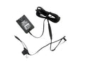 Battery charger with power cord and clips for watering cart on white background