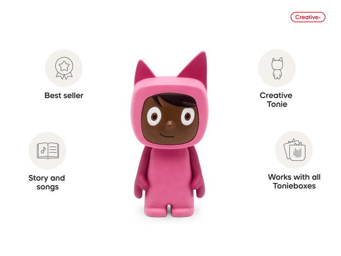 Creative-Tonie Pink Dark audio figurine, inspiring audio journeys and imaginative play