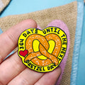 Pretzel Day Enamel Pin