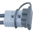 Gray protective cap attached to electrical connector, power part accessory