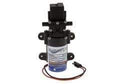 Compact submersible utility pump with wiring for facility power applications