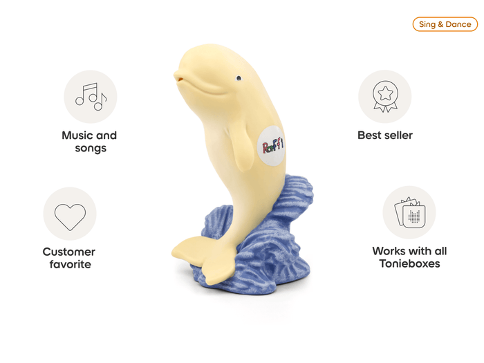 Raffi Tonie audio figurine from the sing & dance category, inspiring audio journeys and imaginative play