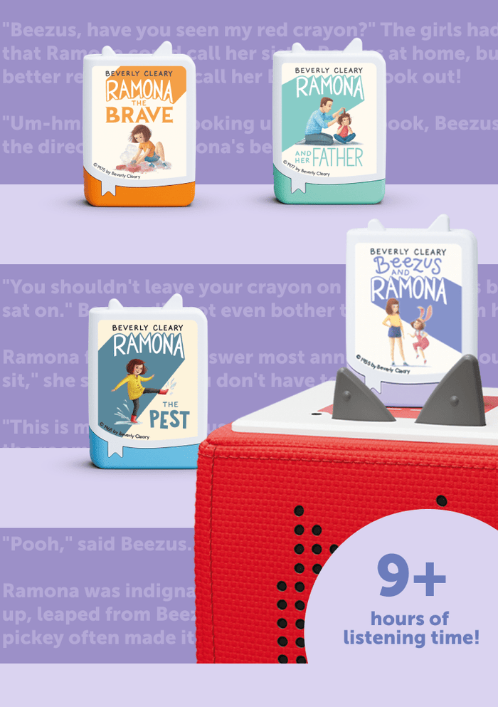 Ramona Audiobook Tonies - 4 Pack | Illustration