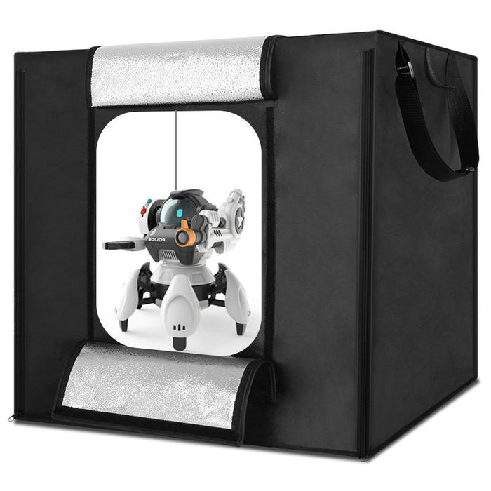 REFLEX CAMERA 100×100×100cm (39.4×39.4×39.4in) LED Light Box Photo Studio | 270 LED Beads 5500K | Foldable Shooting Tent with 3 PVC Backdrops | Large Professional Product Photography