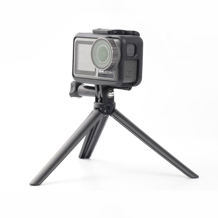 Reflex Camera 3-Way Foldable Selfie Stick Tripod for GoPro Hero 13-9, DJI Osmo Action – Extendable Pole, Tripod Grip, Lightweight Action Camera Mount for Travel, Vlogging & Sports Shooting
