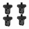 REFLEX CAMERA 4-Pack 1/4" Tripod Adapter Mount for Go Pro Hero 13-5, D J I Osmo, Insta 360 – Universal Camera Converter for Action Cameras, Compatible with Go Pro Mounts & Accessories