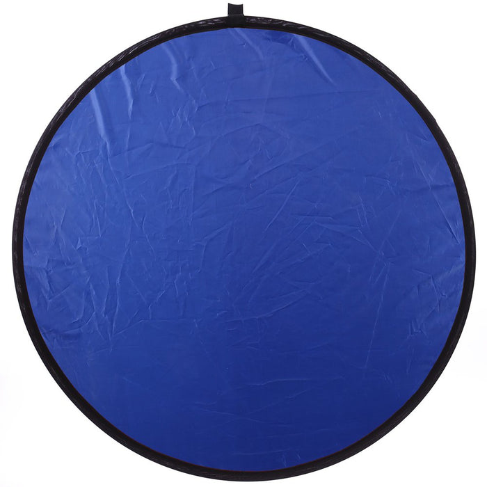 Reflex Camera 7-in-1 Photography Reflector 60cm Round – Translucent/Silver/Gold/White/Black/Blue/Green – Light Diffuser & Chroma Key Background Kit with Carrying Case