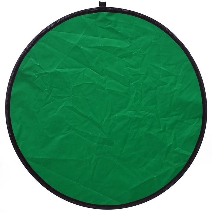 Reflex Camera 7-in-1 Photography Reflector 60cm Round – Translucent/Silver/Gold/White/Black/Blue/Green – Light Diffuser & Chroma Key Background Kit with Carrying Case