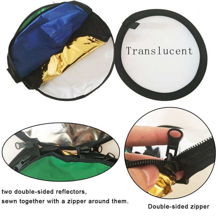 Reflex Camera 7-in-1 Reflector Kit – 150x200cm with Carry Case