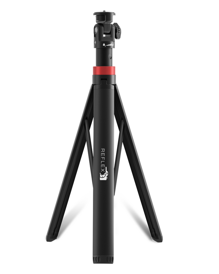 REFLEX CAMERA 76" Lightweight Aluminum Tripod – Extendable to 190cm with 1/4" Mount, 180° Rotation for DSLR, Smartphones & Lighting Gear