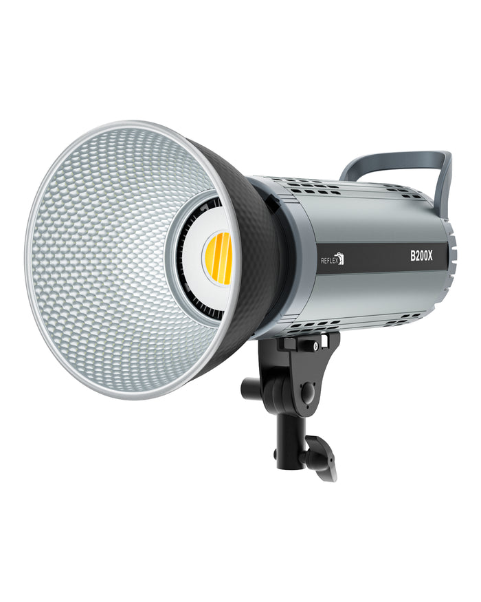 REFLEX CAMERA CL-B200X 160W Bi-Color LED COB Light – 3200K-5600K, CRI 97+, Bowens Mount, 17900 Lux, Dimmable Video Light for Studio Photography, Filmmaking, YouTube, Streaming