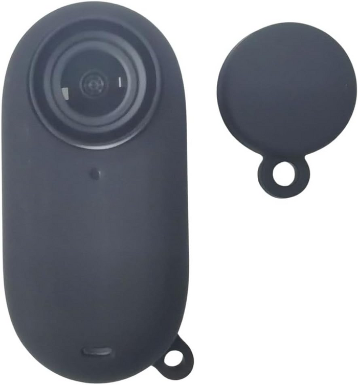 Reflex Camera Go3 Body Case Lens Cap for Insta360 Go 3 – Silicone Protective Cover Kit with Lens Protection, Anti-Scratch, Anti-Drop, Heat Dissipation, Lanyard Included – Camera Accessory