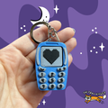 Retro Cellphone Fidget Clicker Keychain